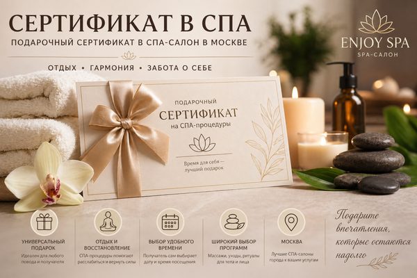 Сертификат в СПА: почему подарочный формат остается востребованным и как выбрать подходящий вариант в Москве